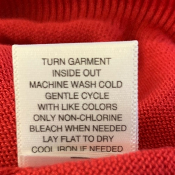 NEW York & Company Orange Red Cardigan Sweater Size Medium - Picture 8 of 8